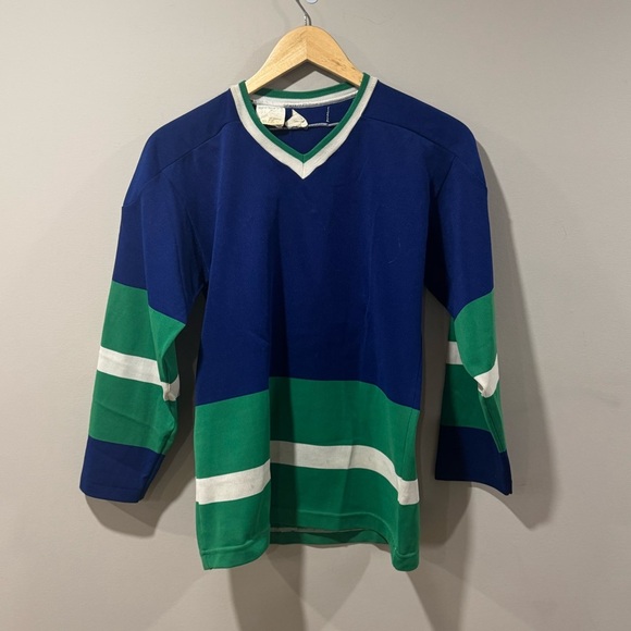 Vintage Maska Superfil Vancouver Canucks Blank NHL Hockey Jersey - Picture 1 of 8